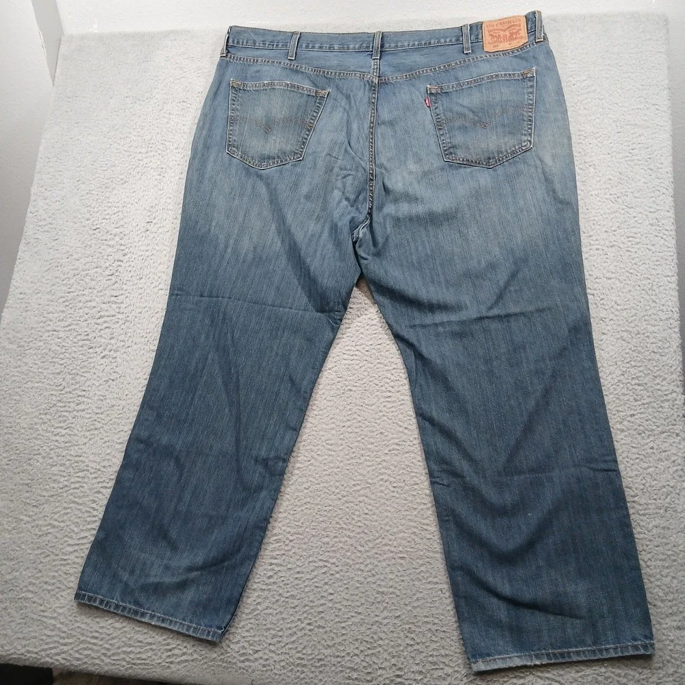 Levi's 559 Relaxed‎ Straight Jeans Mens 50x32 Medium Wash Blue Denim EUC